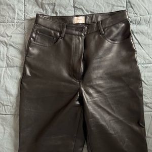 Black Melina Pants from Aritzia